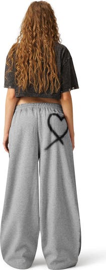 AELFRIC EDEN Graffiti Heart Baggy Sweatpants | Nordstrom