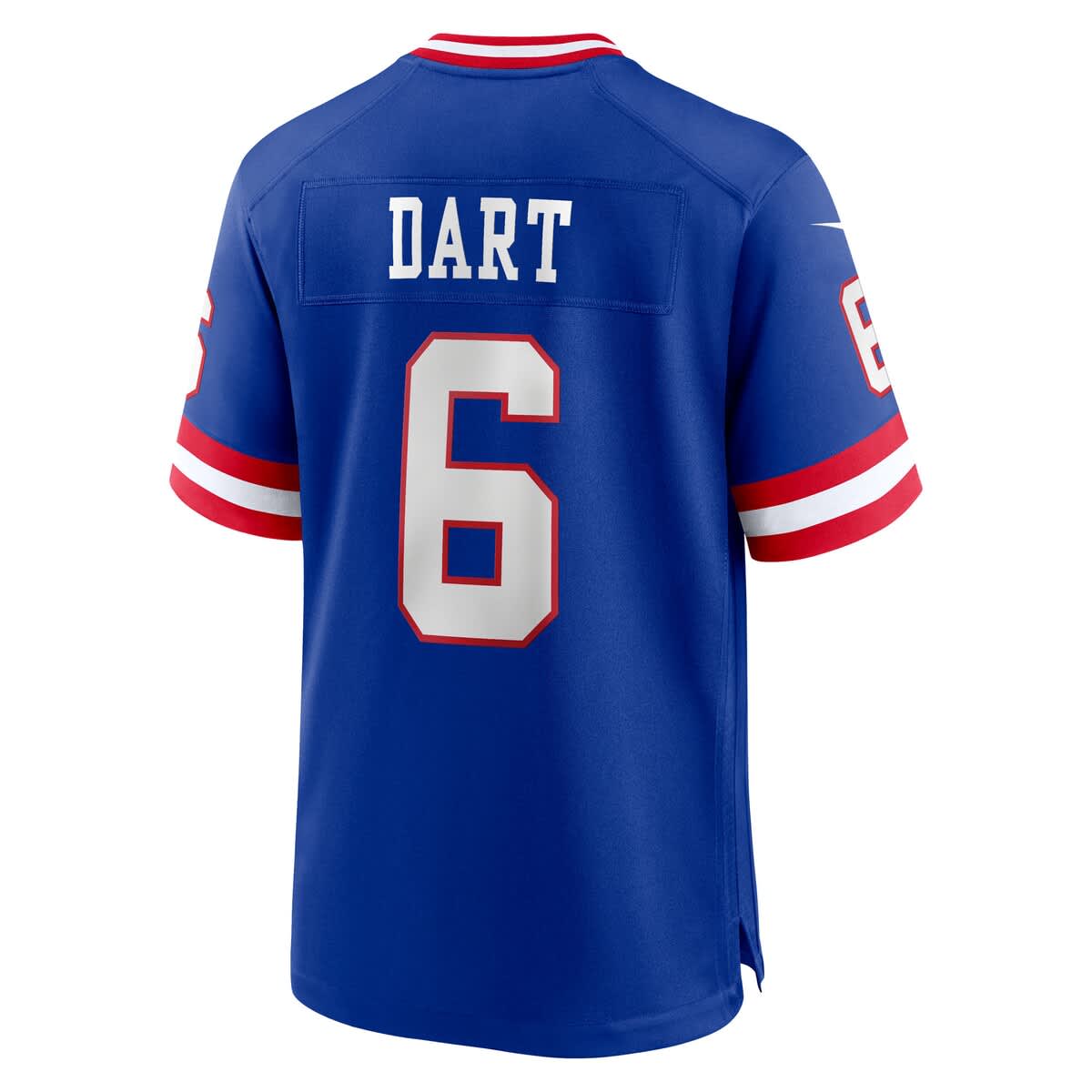 Men's Nike Jaxson Dart Royal New York Giants Alternate 2 Classic