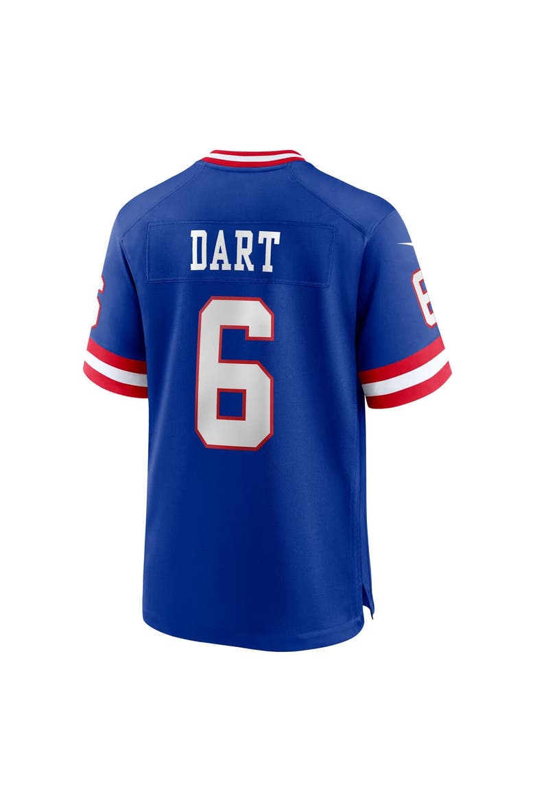 Men's Nike Jaxson Dart Royal New York Giants Alternate 2 Classic