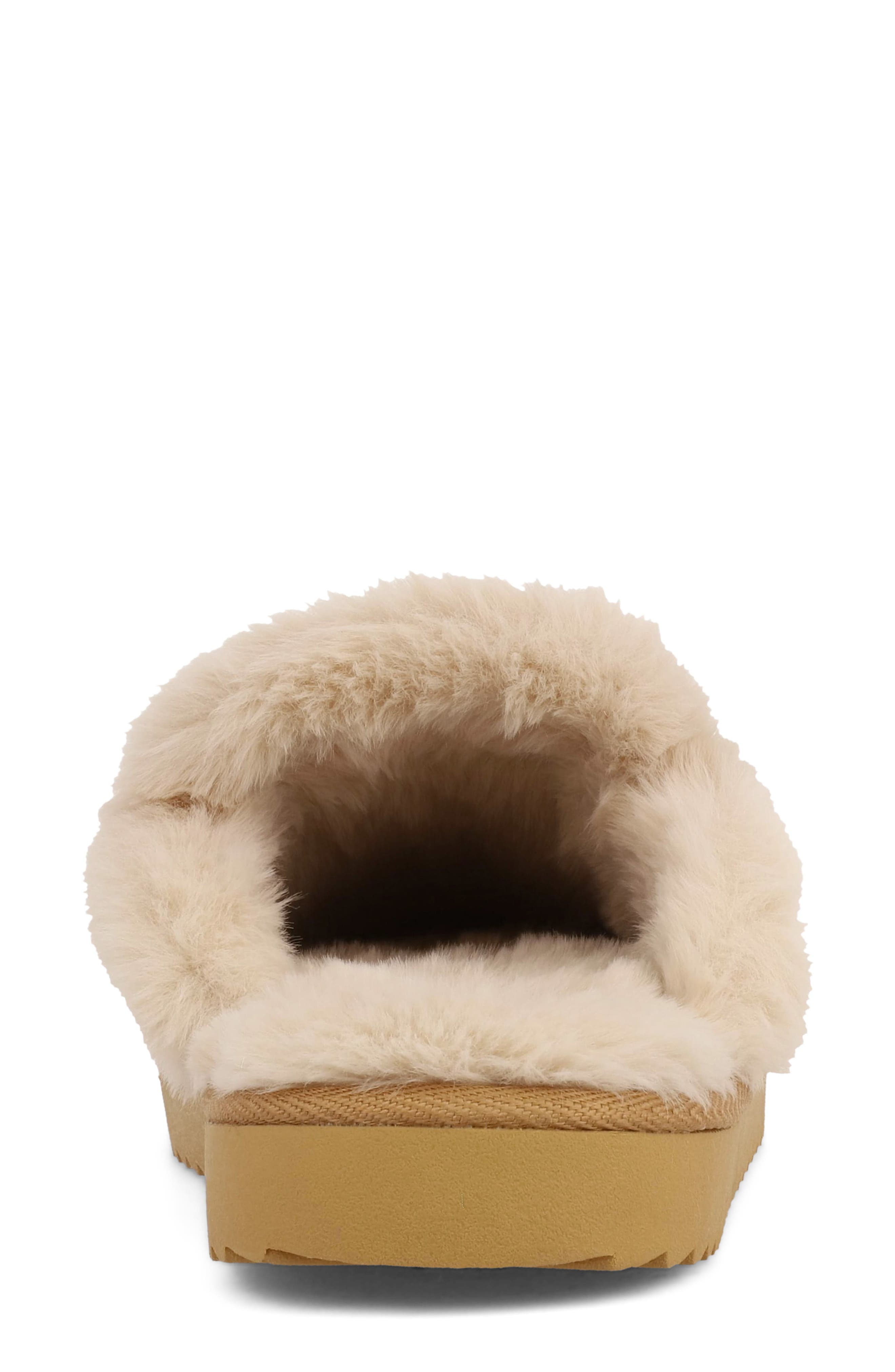 Fudge Faux-Fur Lined Mule, Alternate, color, TAN