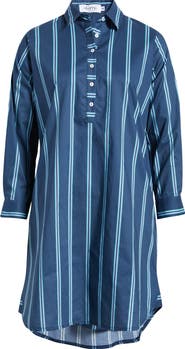 SHIRTY Classic Stripe Long Sleeve Shirtdress