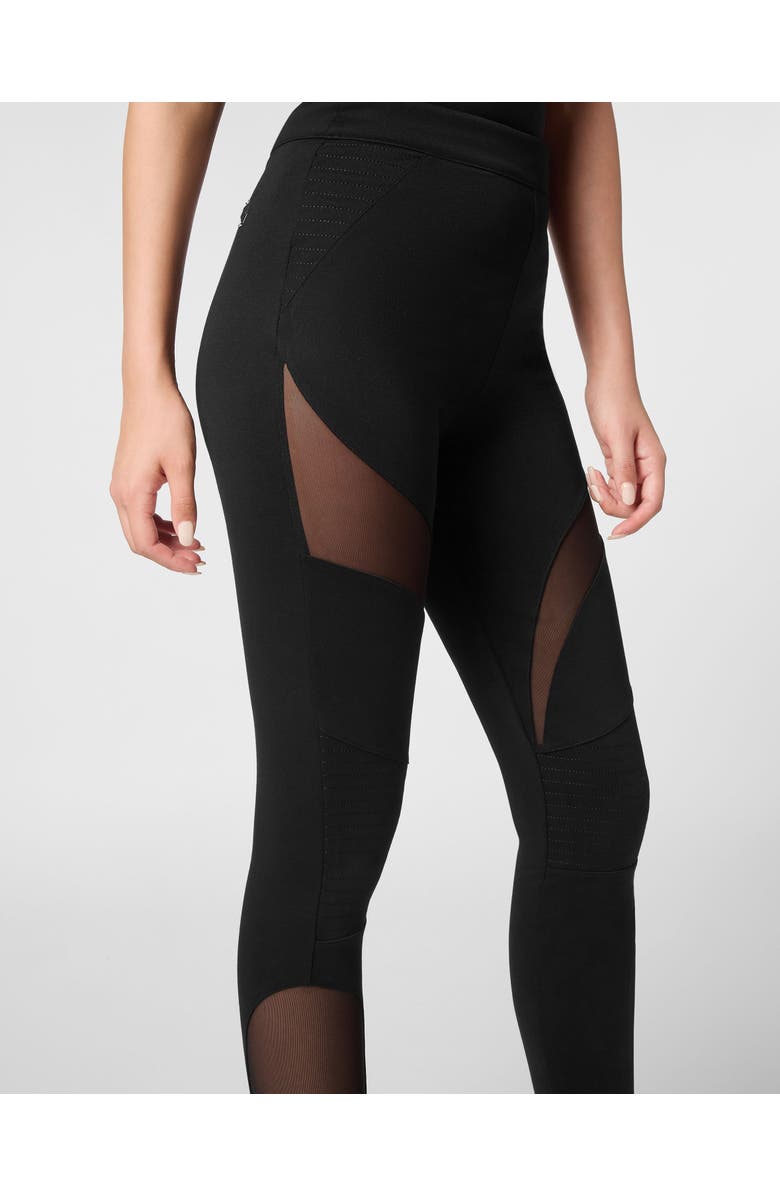 PHILIPP PLEIN Biker Leggings Women, Alternate, color, Black
