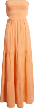 Rip Curl Premium Surf Strapless Cutout Maxi Dress