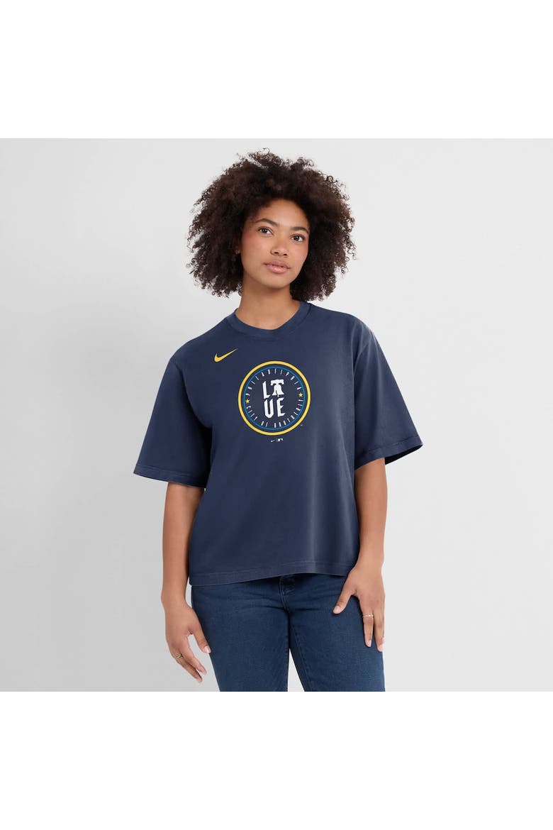 Women's Nike Navy Philadelphia Phillies City Connect Logo Boxy T-Shirt, Alternate, color, Navy