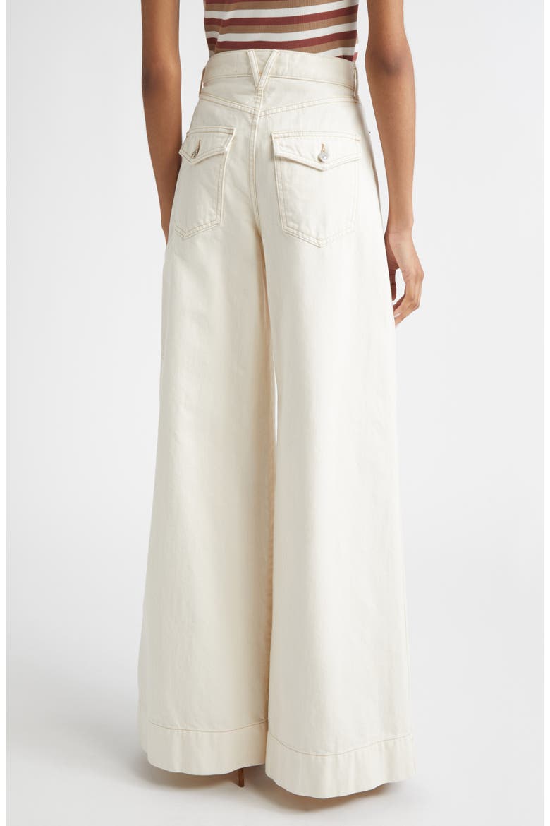 Freddy High Waist Wide Leg Jeans, Alternate, color, ECRU