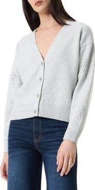 Robert Rodriguez Clio Crystal Embellished Crop Cardigan