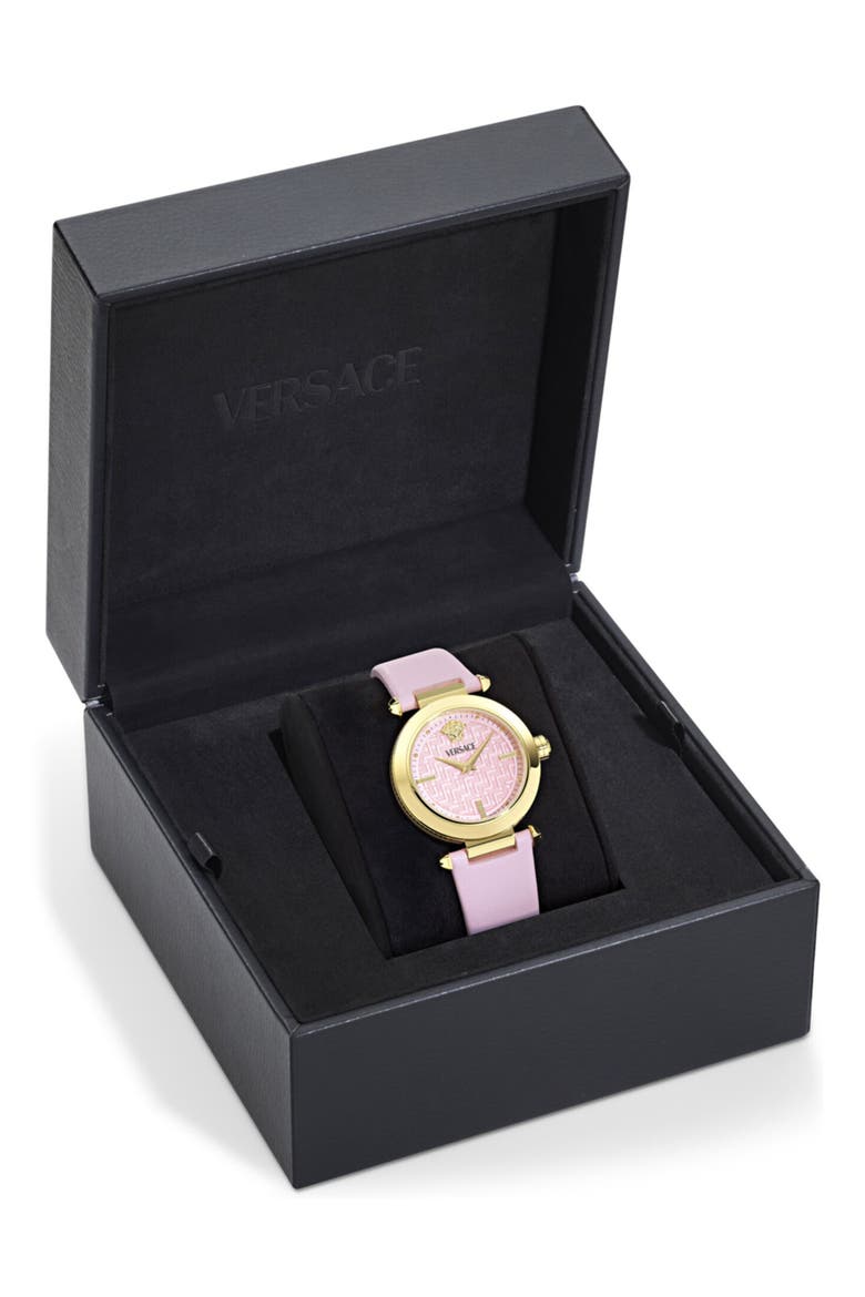 Renaissance Leather Strap Watch, 35mm, Alternate, color, GOLD1