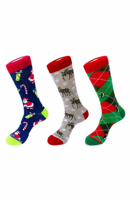 3-Pack Holiday Crew Socks