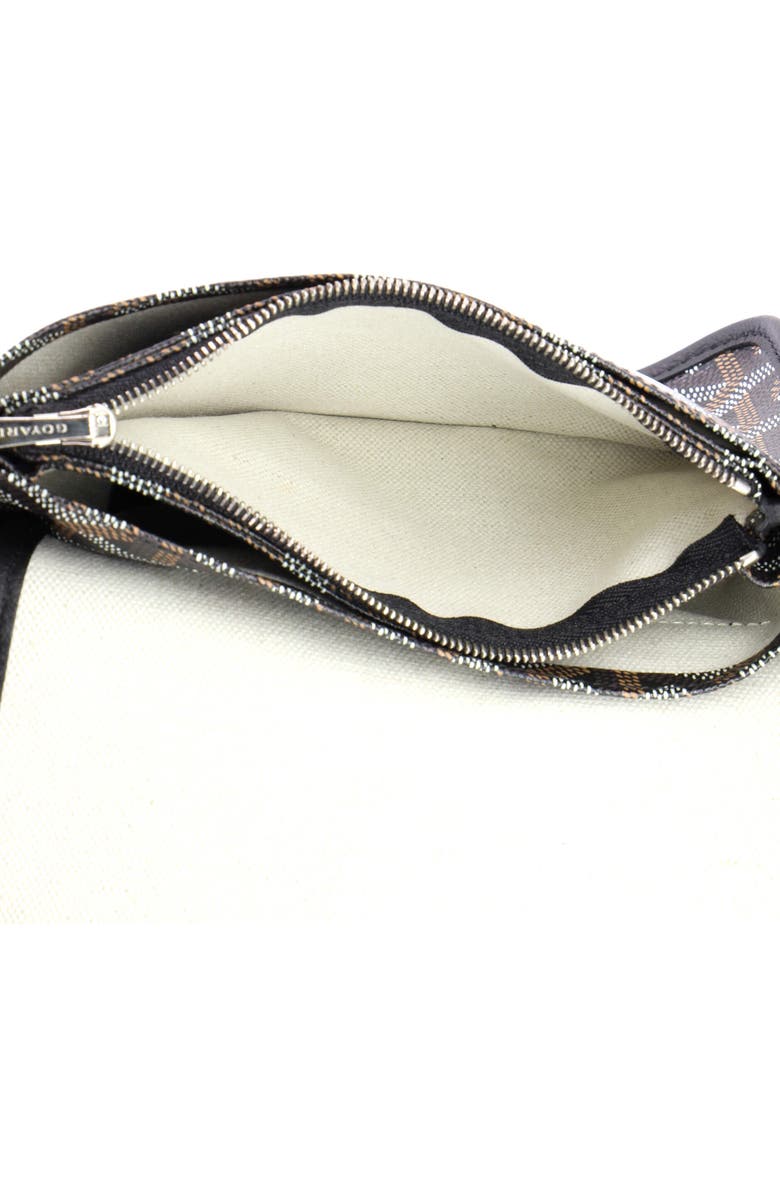 Pre-Owned Goyard Plumet Clutch Wallet Coated Canvas, Alternate, color, Brown