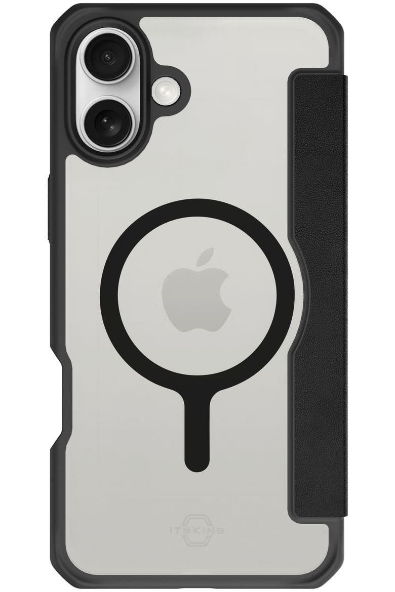 Hybrid_R Folio MagSafe Case for Apple iPhone 16, Main, color, Black
