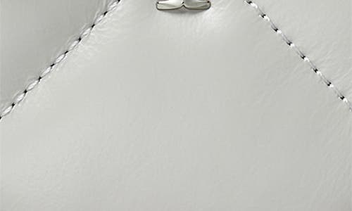 Tory Burch Kira Diamond Quilt Charm Zip Wallet In Gray