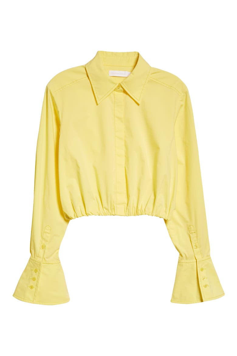 Blythe Cotton Blend Poplin Bubble Shirt, Alternate, color, LIMONCELLO