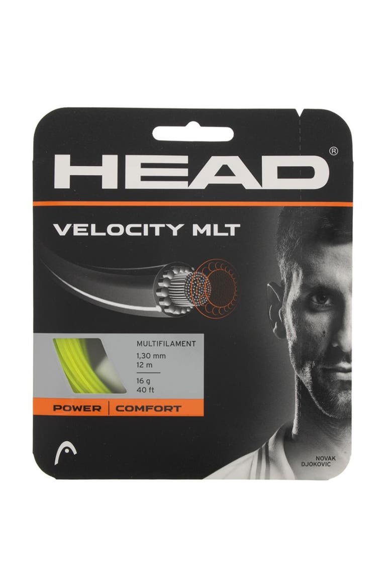 Velocity MLT 16G Tennis String, Main, color, Yellow