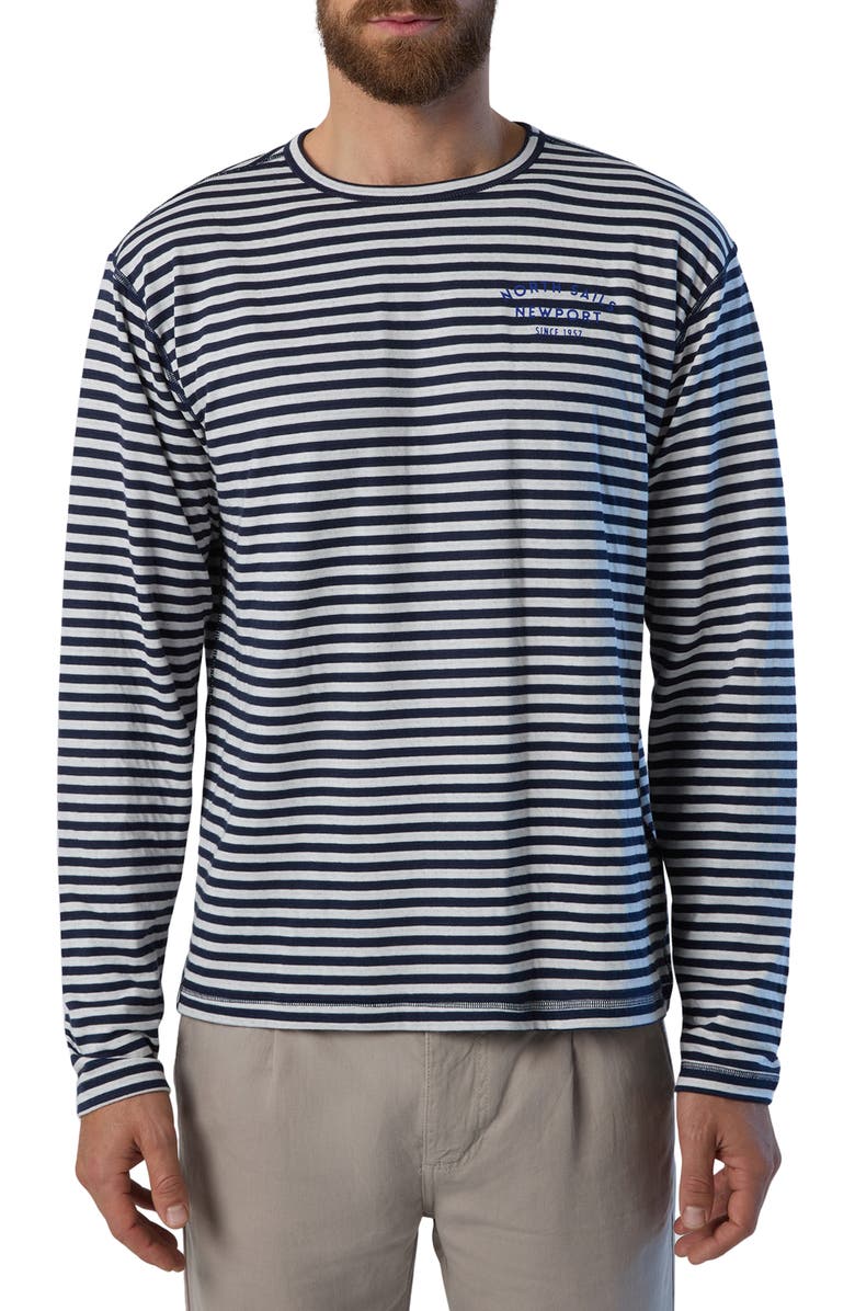 NORTH SAILS Reversible Stripe Long Sleeve T-Shirt, Main, color,