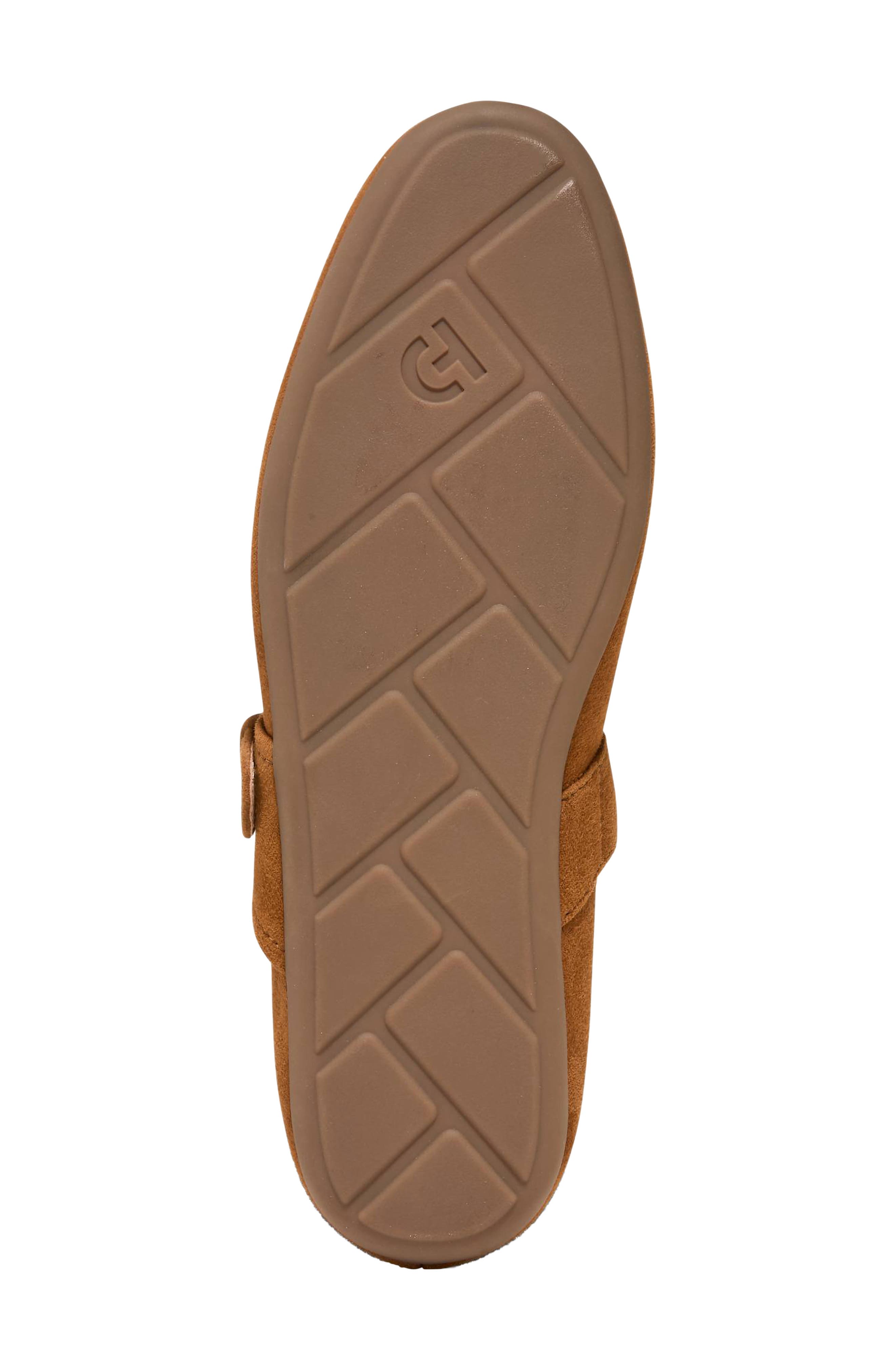 Grand Ambition Alissa Mary Jane Leather Flat, Alternate, color, TOBACCO SUEDE