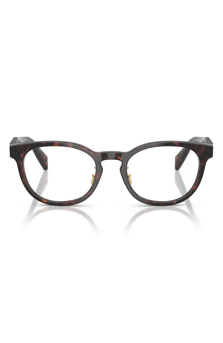 Prada 52mm Phantos Optical Glasses, Main, color, Brown Tortoise
