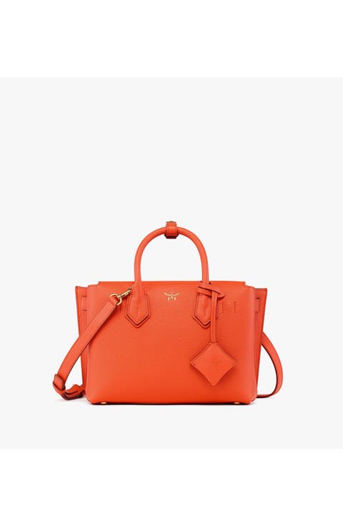 Small Milla Tote in Grained Leather