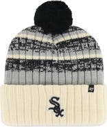 '47 Men's '47 Natural Chicago White Sox Tavern Cuffed Knit Hat with Pom