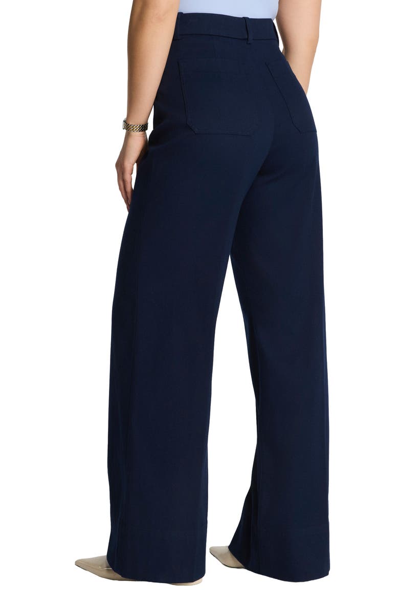 SPANXsupersmooth™ Wide Leg Stretch Twill Pants, Alternate, color, TIMELESS NAVY