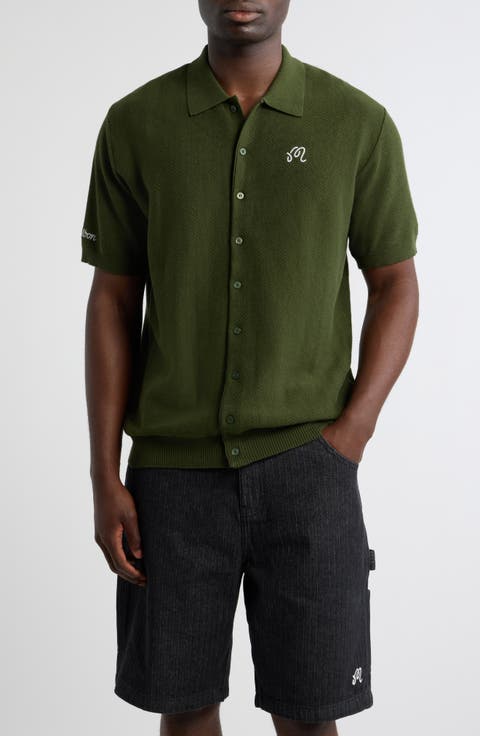 Crosscut Knit Polo
