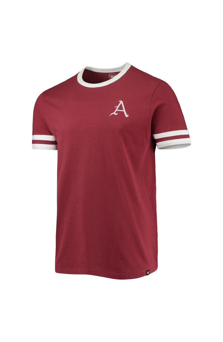 '47 Men's '47 Cardinal Arkansas Razorbacks Otis Ringer T-Shirt, Alternate, color, 