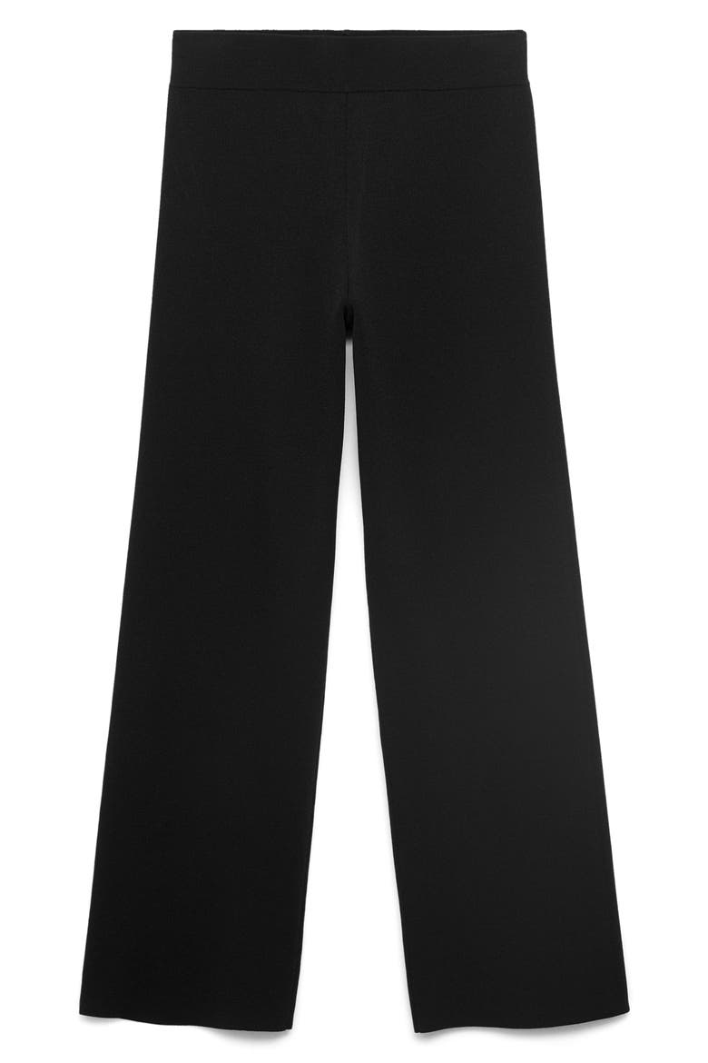 Straight Leg Knit Pants, Alternate, color, BLACK
