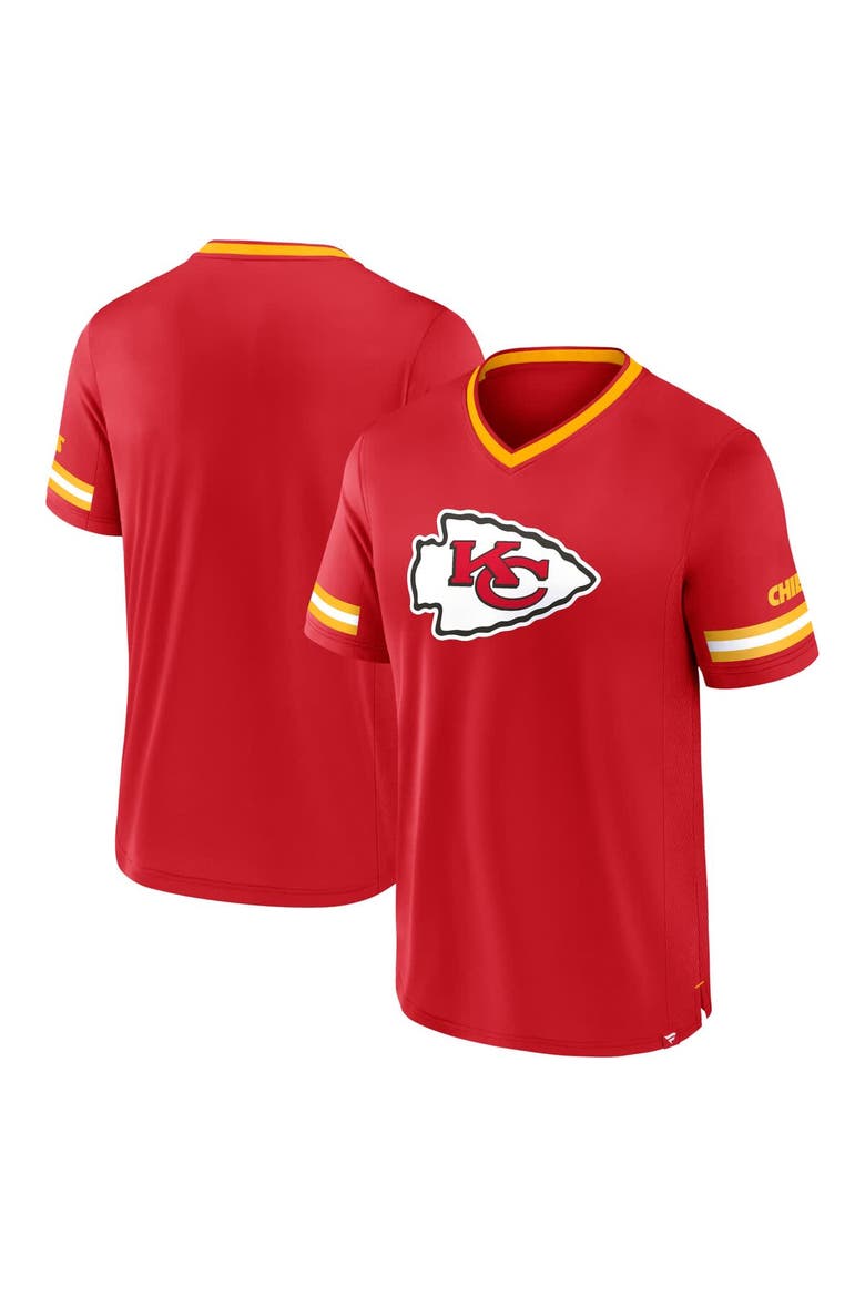 Men's Fanatics Red Kansas City Chiefs Stripe Stacking T-Shirt, Main, color, Red