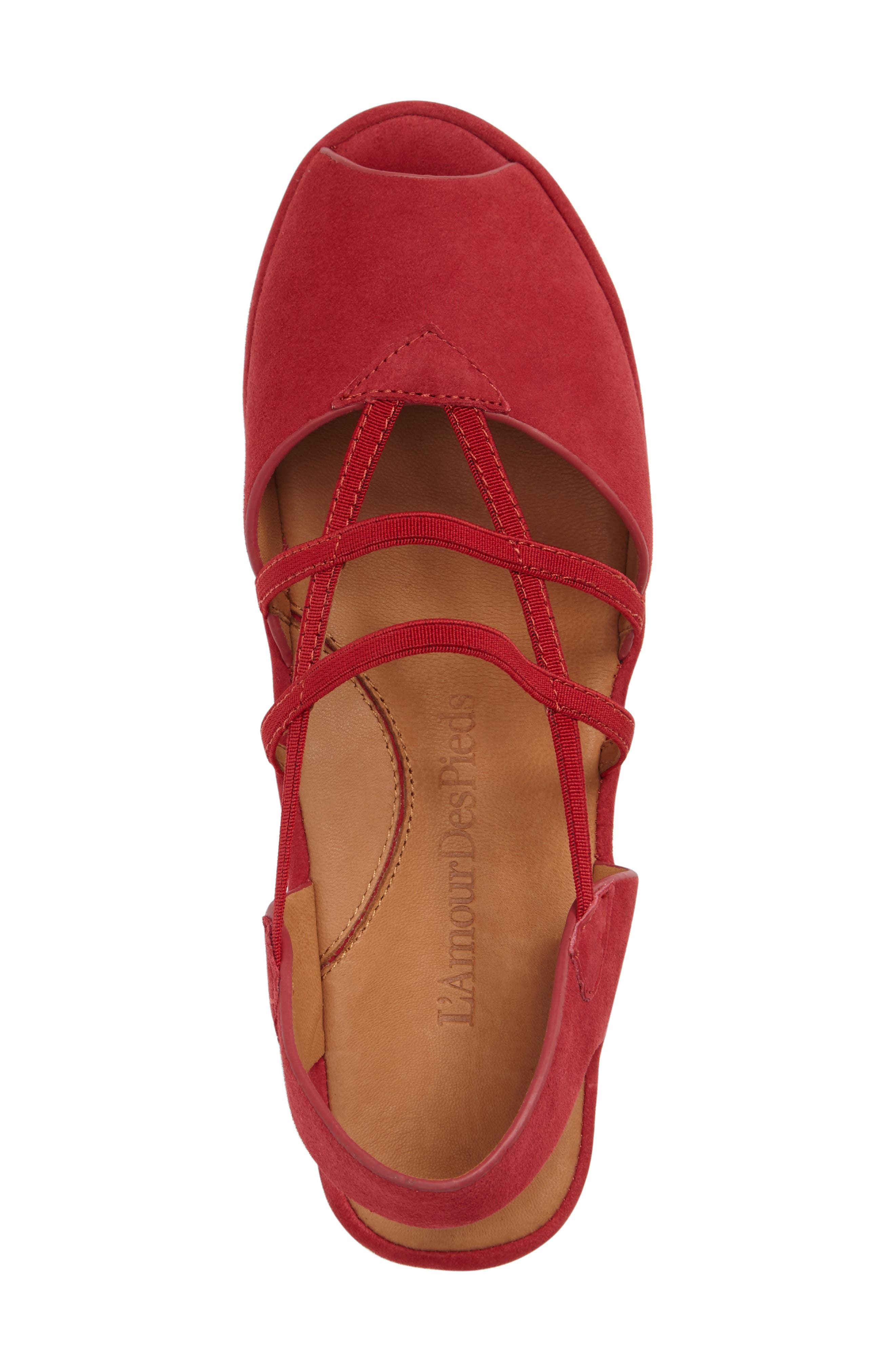 L'Amour des Pieds Adelais Platform Wedge Sandal, Alternate, color, 