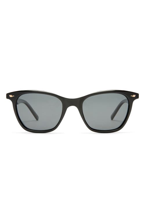 Le Specs Nonsensical 52mm D-frame Sunglasses In Black/smoke Mono Pol