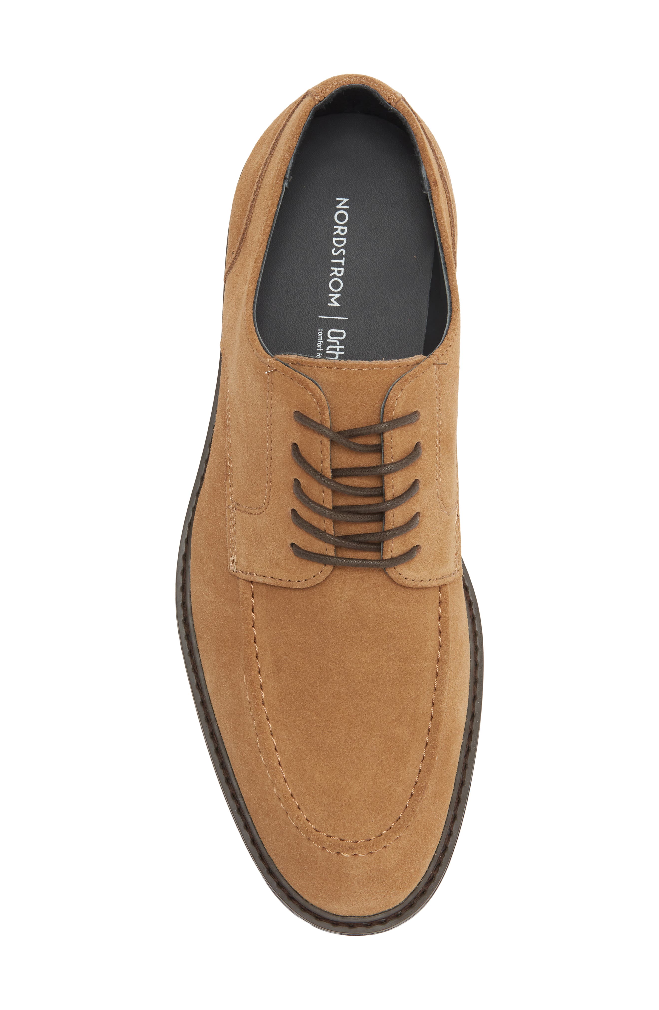 Houston Dress Moc Toe Lace-Up, Alternate, color, TAN ALMOND