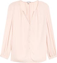 Nordstrom V-Neck Button-Up Top