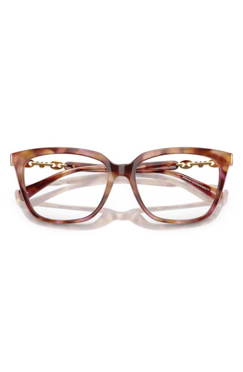 Emporio Armani 53mm Cat Eye Optical Glasses In Brown