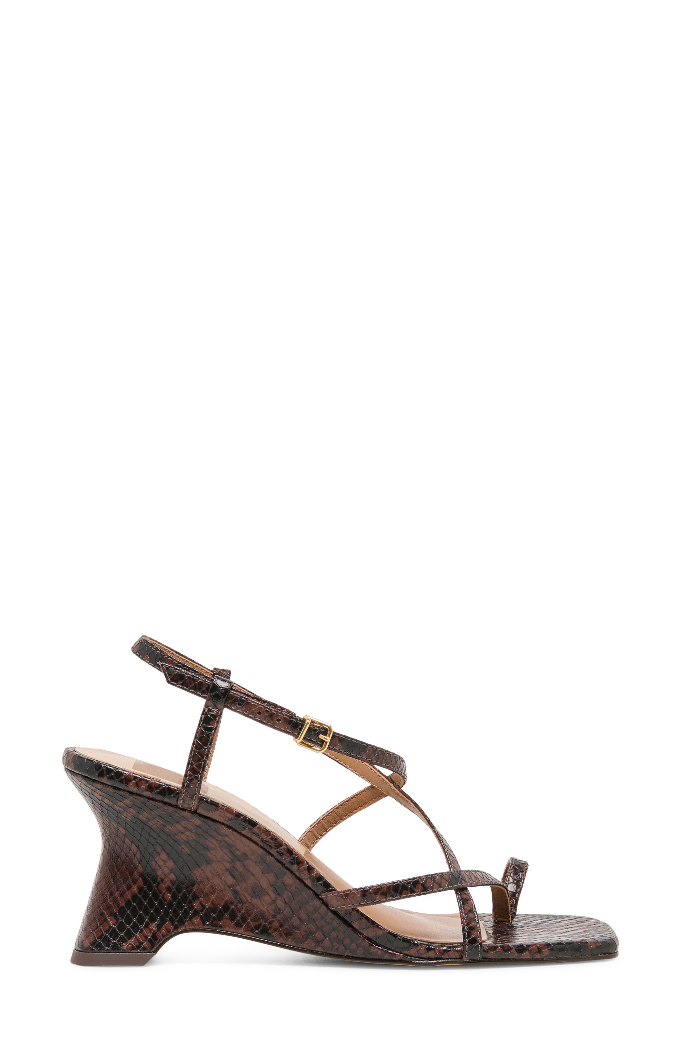 Aylee Slingback Wedge Sandal, Alternate, color, JAVA EMBOSSED LEATHER