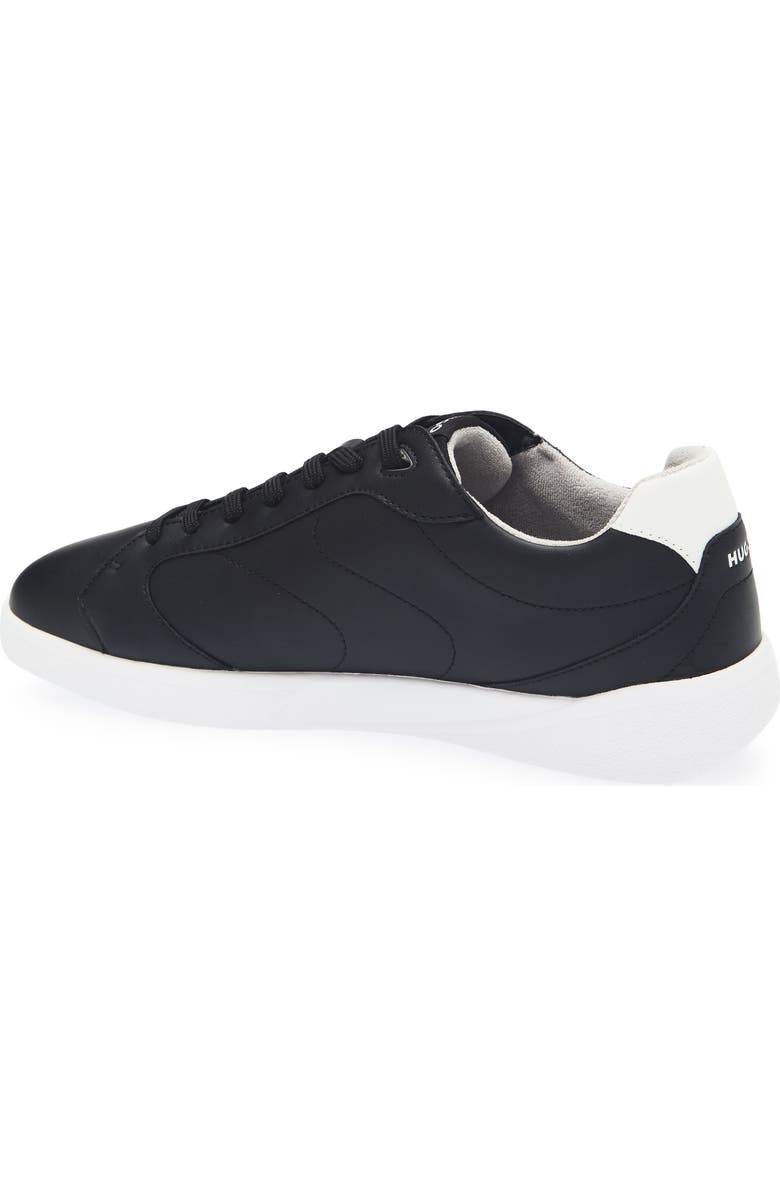 BOSS Riven Low Top Sneaker, Alternate, color, Black/ White