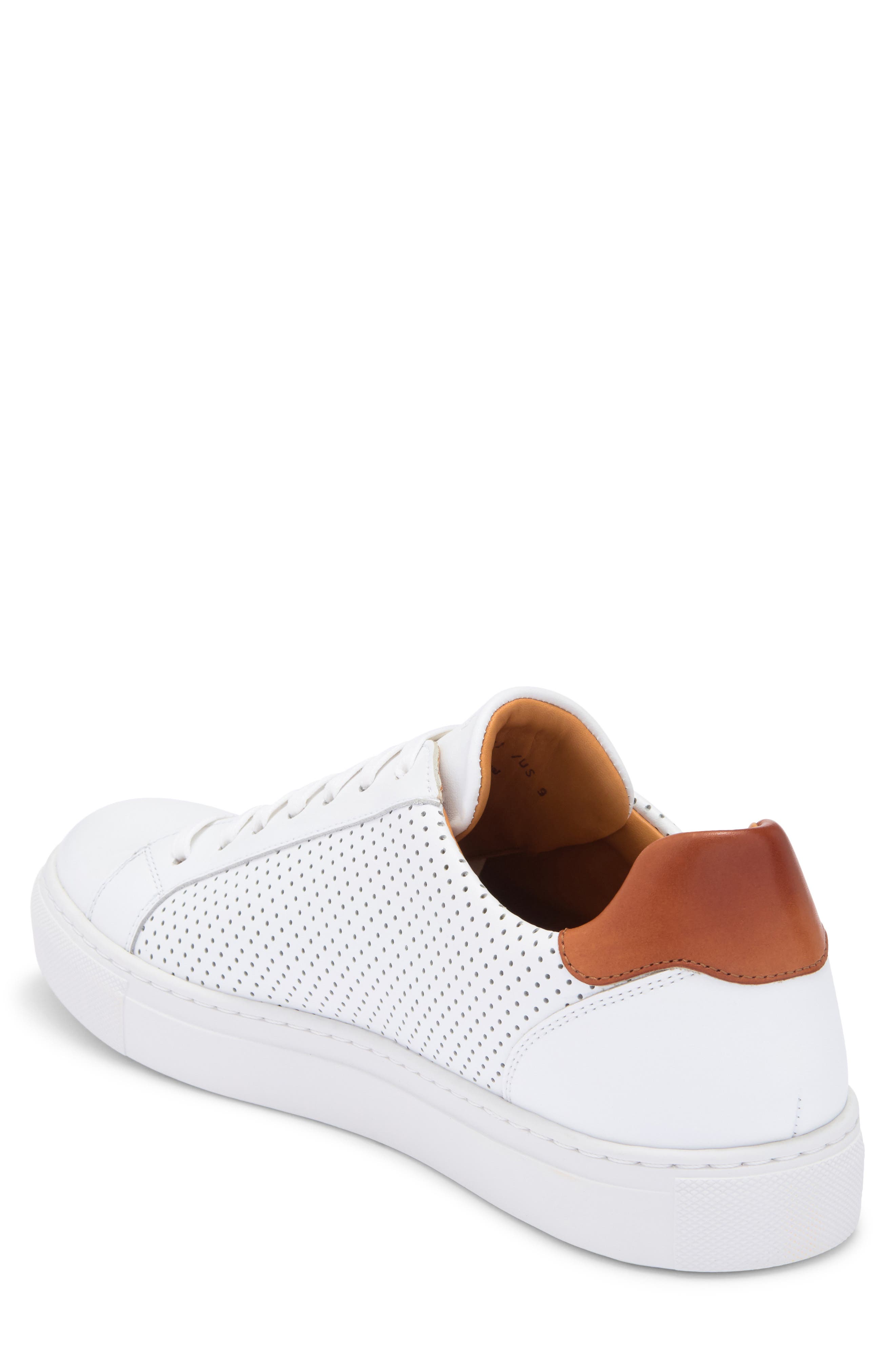 Magnanni Ashley Leather Sneaker, Alternate, color, White