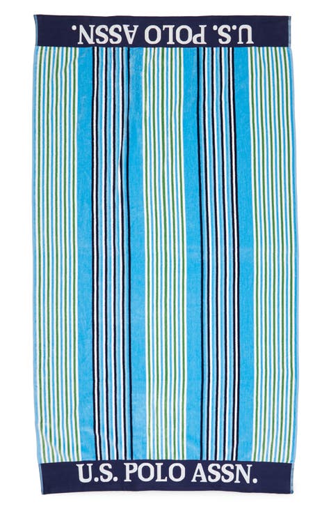 Port Stripe Jacquard Beach Towel