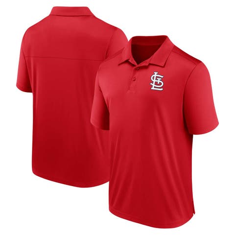 Men's Fanatics Branded Red St. Louis Cardinals Logo Polo