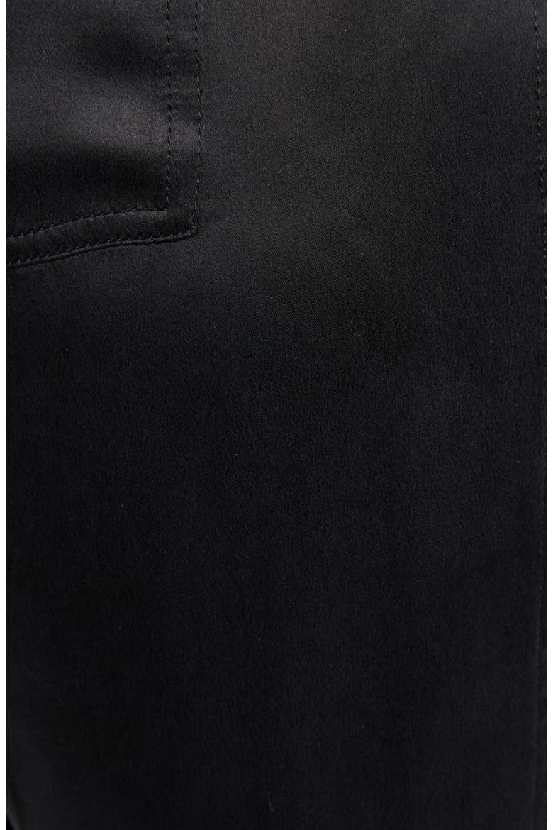 Silk Satin Pajama Pants, Alternate, color, BLACK