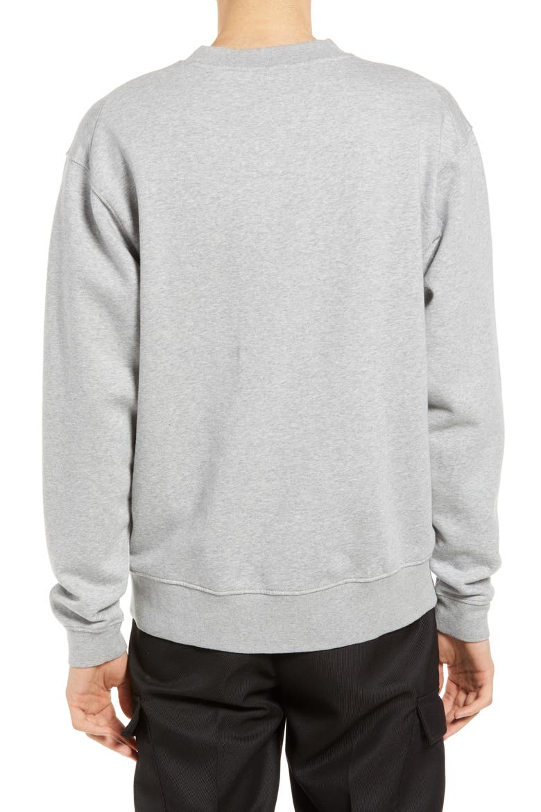 Unisex Fleece Crewneck Sweatshirt, Alternate, color, GREY HEATHER