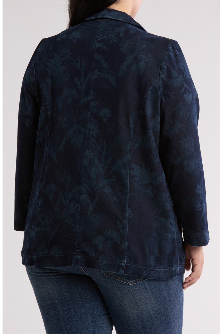 Oversize Denim Blazer, Alternate, color, SHADOW FLORAL
