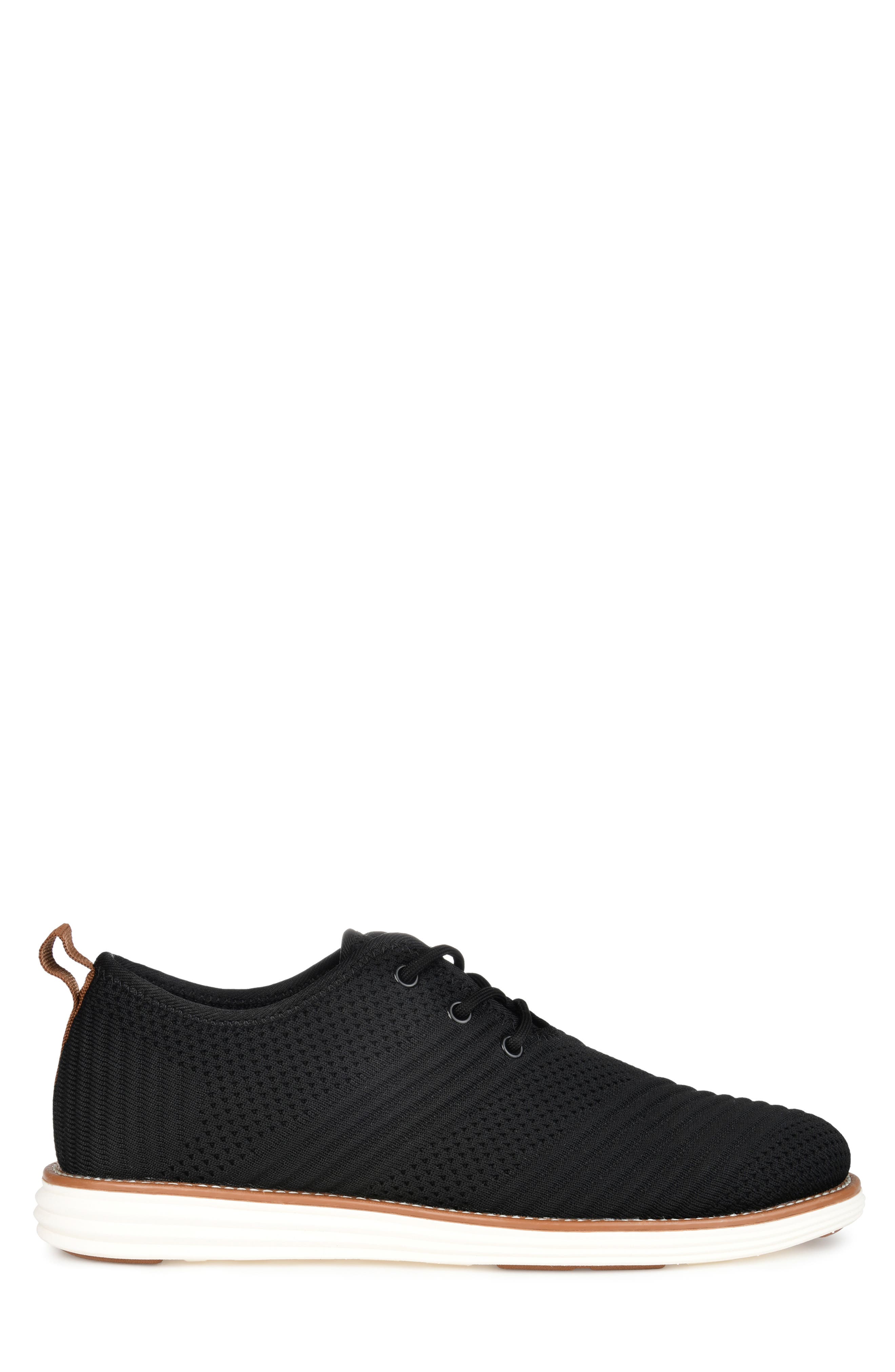 VANCE CO Novak Knit Derby Sneaker - Wide Width, Alternate, color, Black