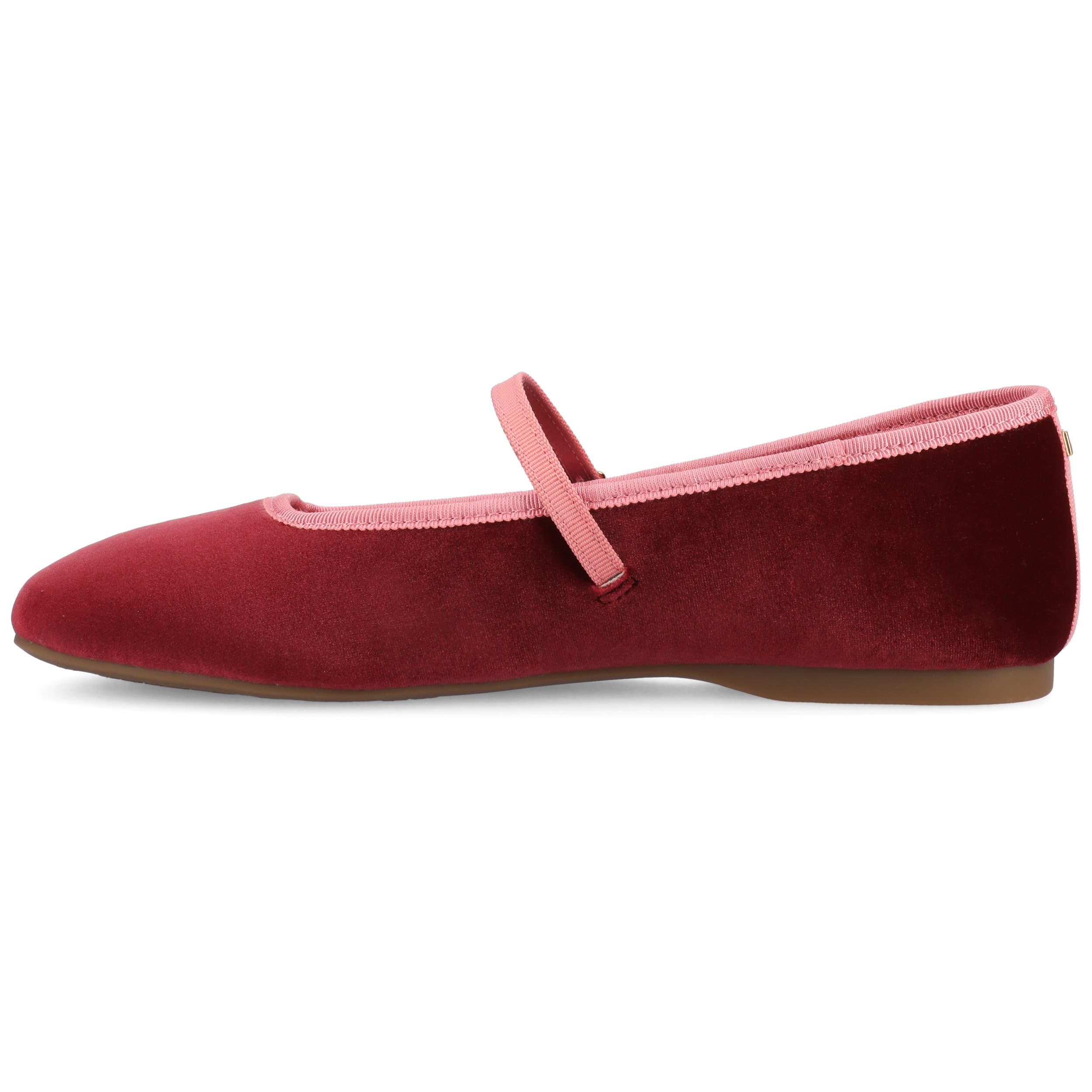 Birdies The Hummingbird Mary Jane Velvet, Alternate, color, Cognac Velvet