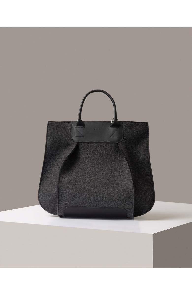 Graf Lantz Frankie Merino Wool Tote, Alternate, color, Charcoal Black
