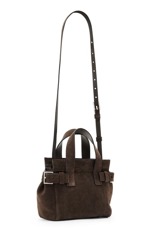 Allsaints Mini Perez Suede Top Handle Bag