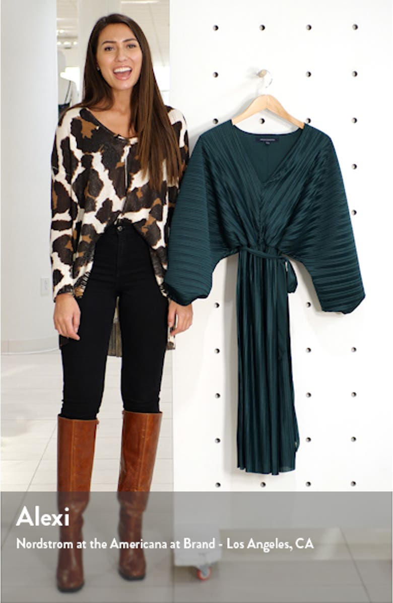 Regi Dolman Sleeve Plissé Dress, sales video thumbnail