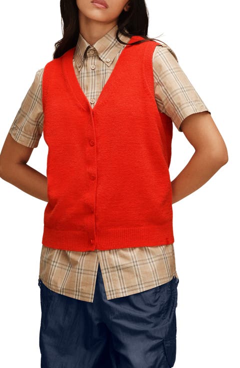 Kollyns Knit Button-Up Vest (Regular & Plus Size)