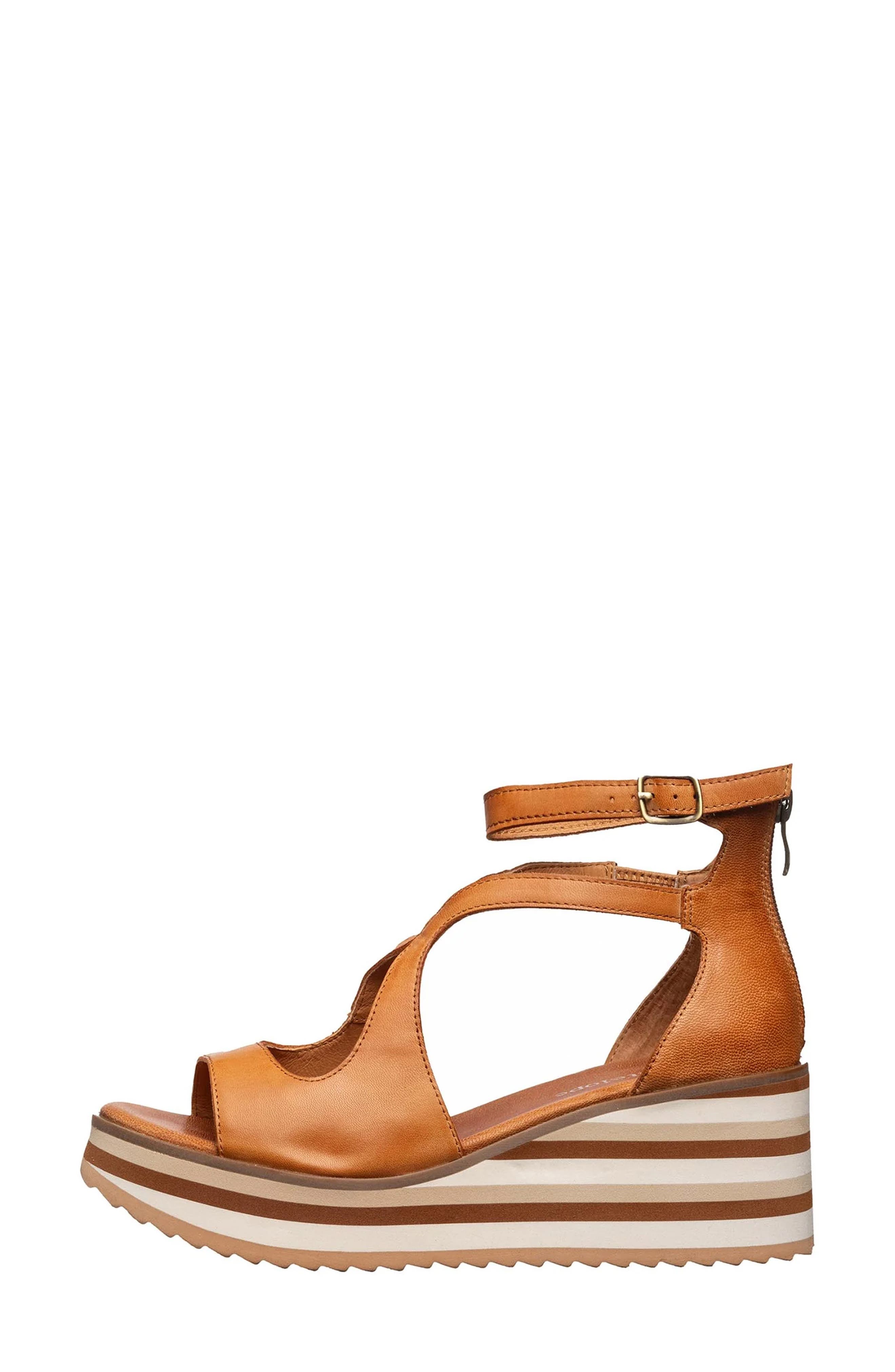 ANTELOPE Pascale Platform Wedge Sandal, Alternate, color, Tan