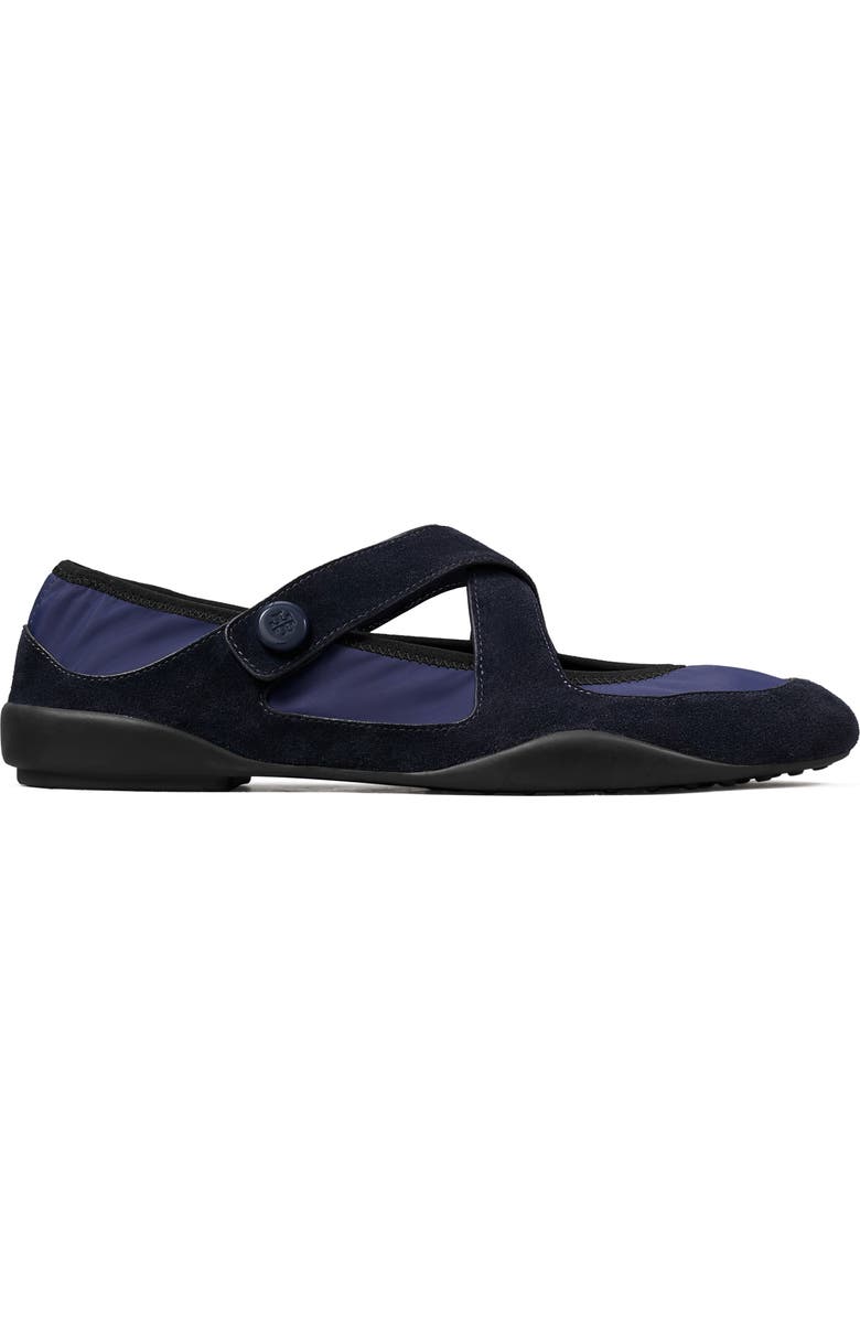 Tory Burch Romy Mary Jane Flat, Alternate, color, Newport Navy / Newport Navy
