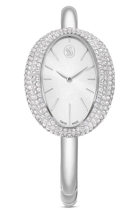 Imber Oval Bangle Bracelet Watch, 35mm x 28mm