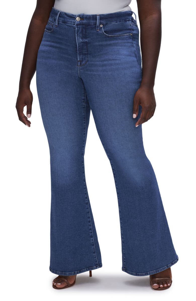 Good American Good Legs Flare Jeans, Alternate, color,